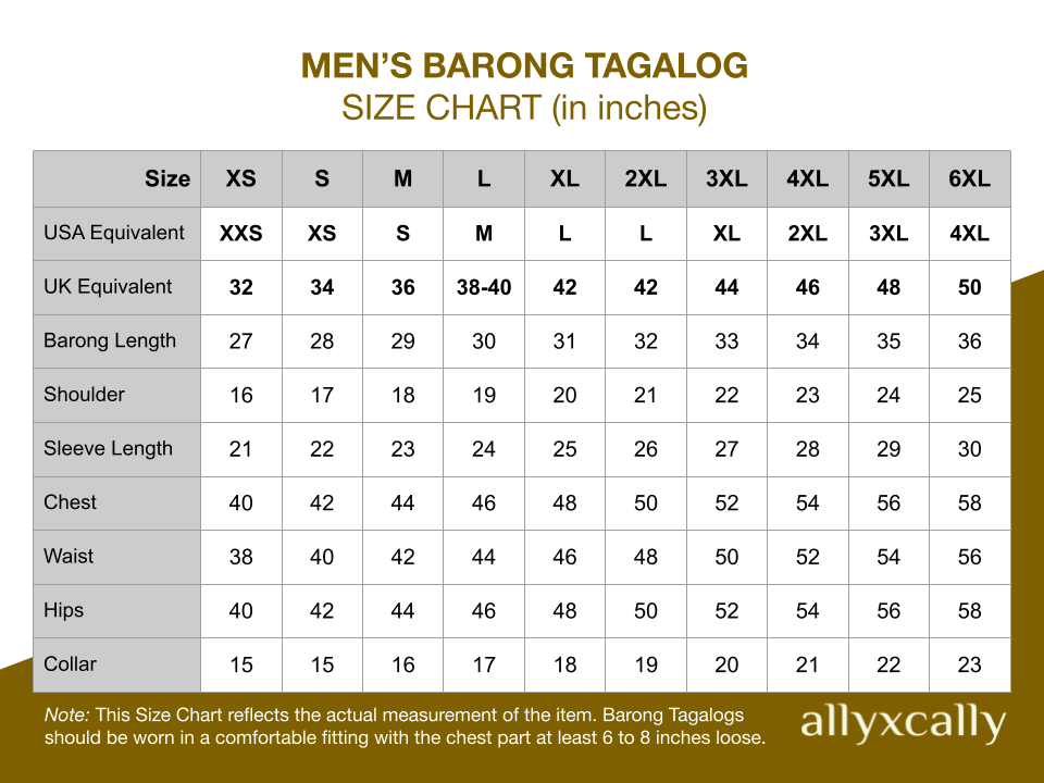 Men's Chinese Collar Barong Tagalog, Cream