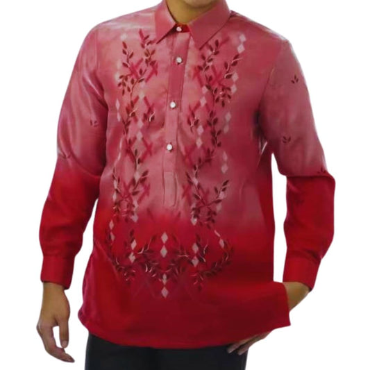 Men's Hand-painted Barong Tagalog, Various Colors