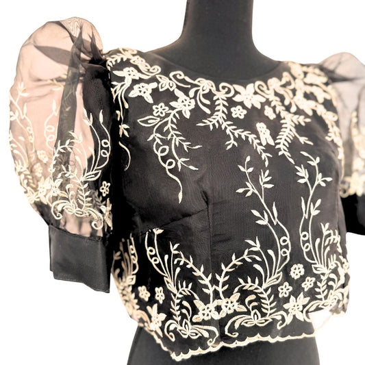 Embroidered Filipiniana Puff Sleeves Blouse