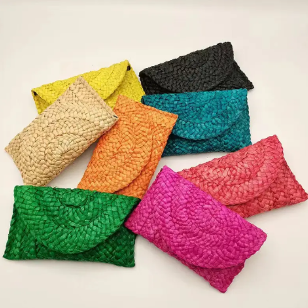 Straw Woven Clutch Wallet/ Handbags